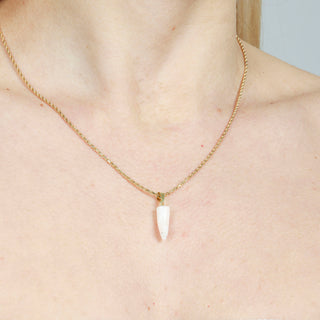 18kt Gold and White or Pink Coral Hand Pendant – Good Luck Collection Charm
