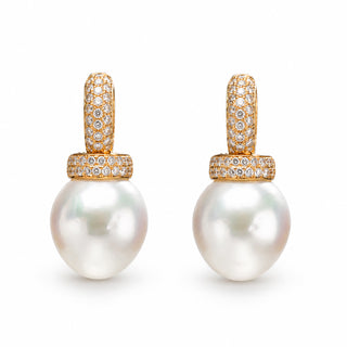 Orecchini Statement con Perle e Diamanti 1,03 ct | Don Alfonso Gioielli Capri