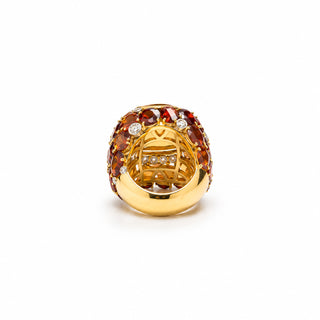Anello Cocktail in Spinello e Diamanti – Don Alfonso Gioielli Capri