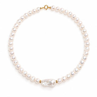 Collana in Perle Tonde, Perla Barocca e Oro 18 kt – Collezione Handmade in Capri | Don Alfonso Gioielli