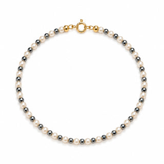 Bracciale Ema Si e No – Perle, Ematite e Oro 18 kt | Caprese Style