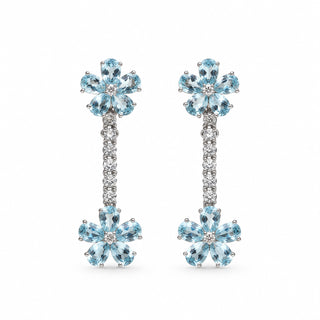 Orecchini Fire Acquamarina — Statement Earrings | Don Alfonso Gioielli Capri