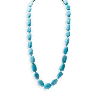 Turquoise (natural) Nugget Necklace with 18kt Gold Clasp - Stonewave